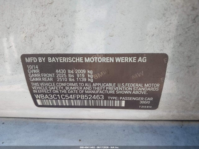 WBA3C1C54FP852463 BMW 328I