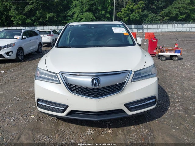45411447 :رقم المزاد ، 5FRYD3H43GB017885 vin ، 2016 Acura Mdx Technology   Acurawatch Plus Packages/technology Package مزاد بيع