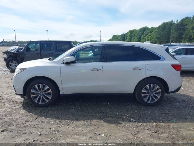 45411447 :رقم المزاد ، 5FRYD3H43GB017885 vin ، 2016 Acura Mdx Technology   Acurawatch Plus Packages/technology Package مزاد بيع
