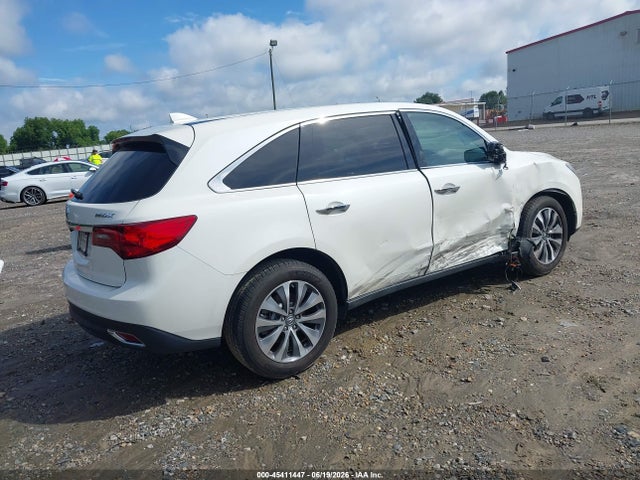 45411447 :رقم المزاد ، 5FRYD3H43GB017885 vin ، 2016 Acura Mdx Technology   Acurawatch Plus Packages/technology Package مزاد بيع