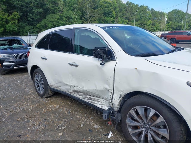 45411447 :رقم المزاد ، 5FRYD3H43GB017885 vin ، 2016 Acura Mdx Technology   Acurawatch Plus Packages/technology Package مزاد بيع