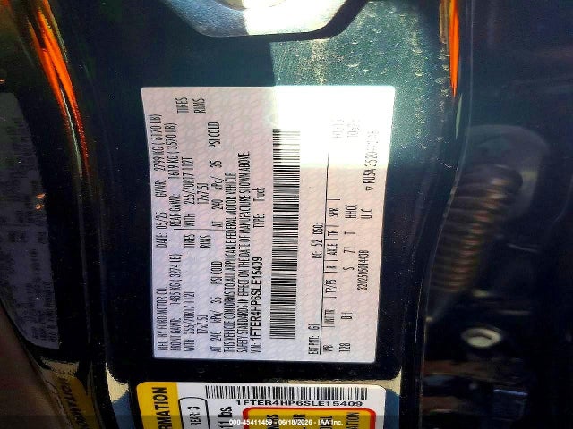 Продажа на аукционе авто 2025 Ford Ranger Xlt, vin: 1FTER4HP6SLE15409, номер лота: 45411459