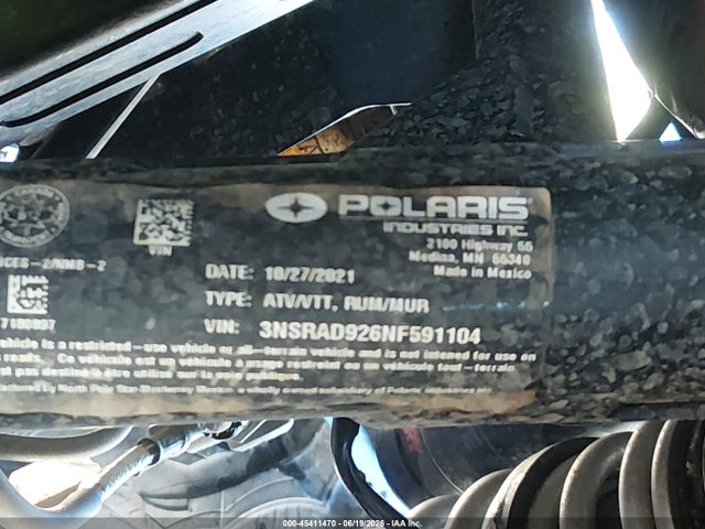 Продаж на аукціоні авто 2022 Polaris Rzr Pro Xp Ultimate, vin: 3NSRAD926NF591104, номер лоту: 45411470