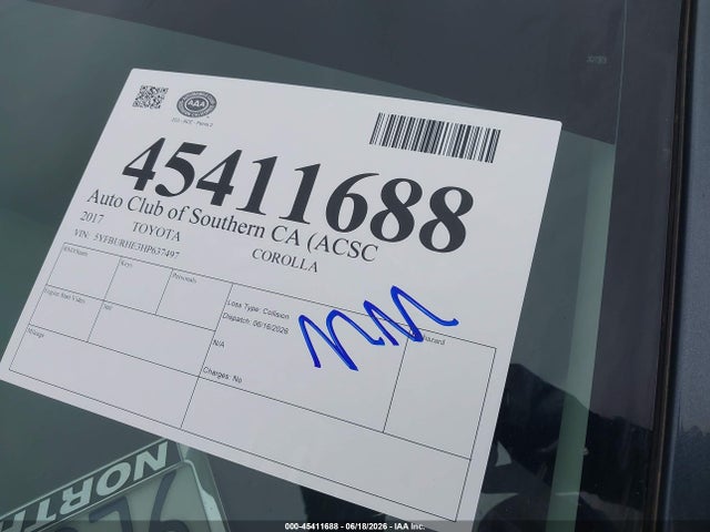 Toyota COROLLA SE 2017 5YFBURHE3HP637497 Image 18