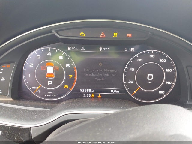 2019 Audi Q7 მანქანა იყიდება აუქციონზე, vin: WA1LAAF76KD021980, აუქციონის ნომერი: 45411765