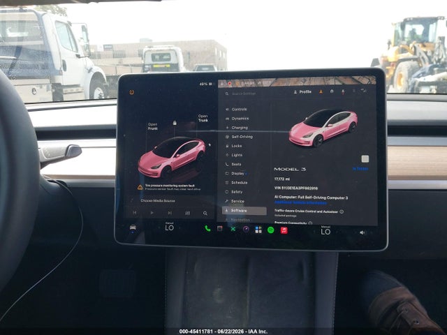 Aukcja sprzedaży 2023 Tesla Model 3 Rear-wheel Drive, vin: 5YJ3E1EA3PF662916, numer aukcji: 45411781