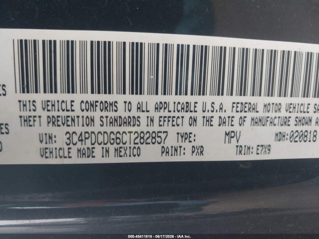 Продаж на аукціоні авто 2012 Dodge Journey Crew, vin: 3C4PDCDG6CT282857, номер лоту: 45411818