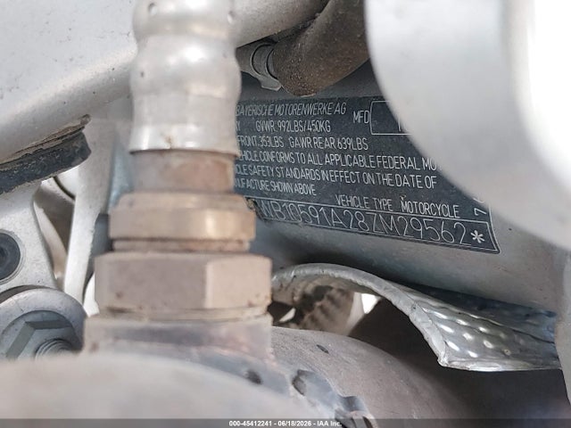 Продаж на аукціоні авто 2008 Bmw K1200 S, vin: WB10591A28ZM29562, номер лоту: 45412241