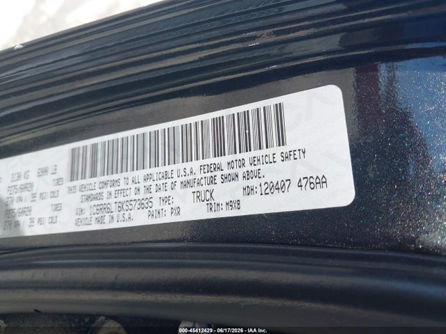 Aukcja sprzedaży 2019 Ram 1500 Classic Lone Star  4x2 5'7 Box, vin: 1C6RR6LT6KS573635, numer aukcji: 45412429