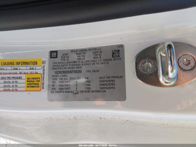 1GCNCNEH5HZ166269 Chevrolet Silverado 1500 Work Truck