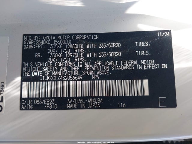 JTJKKCFZ4S2056649 Lexus Nx 450h+ F Sport Handling