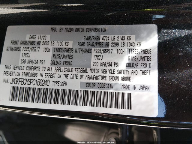 Mazda Cx-5 2.5 S Preferred 2023 JM3KFBCM3P0169240 Image 9