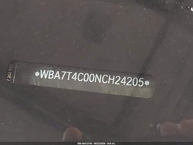 Продажа на аукционе авто 2022 Bmw 740 I Xdrive, vin: WBA7T4C00NCH24205, номер лота: 45412748