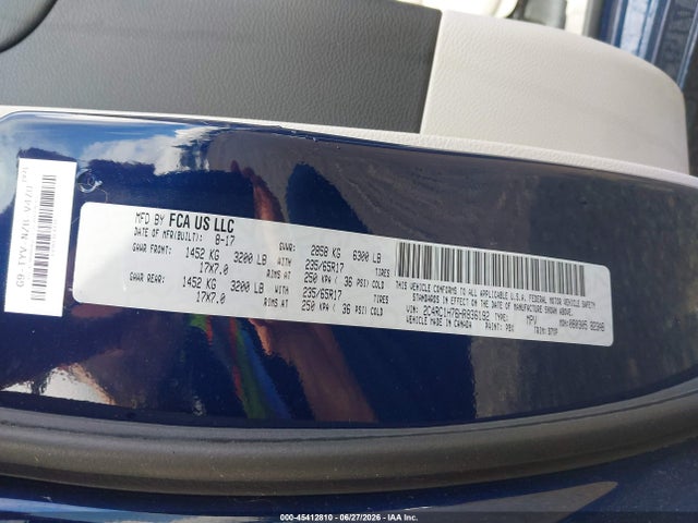 Chrysler Pacifica Hybrid Touring Plus 2017 2C4RC1H76HR836192 Image 9