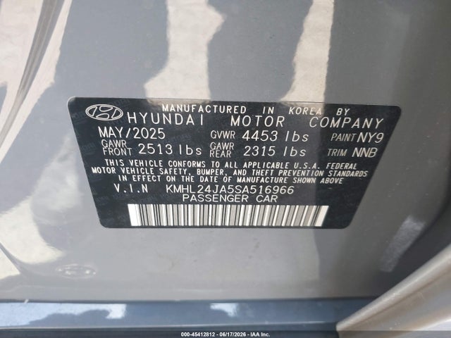 Hyundai SONATA SE 2025 KMHL24JA5SA516966 Image 9