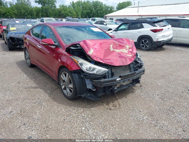 2014 Hyundai Elantra Limited მანქანა იყიდება აუქციონზე, vin: 5NPDH4AE7EH533128, აუქციონის ნომერი: 45412820
