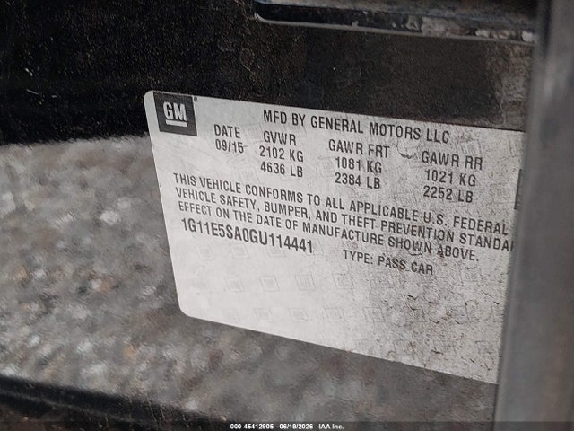 1G11E5SA0GU114441 Chevrolet Malibu Limited Ltz