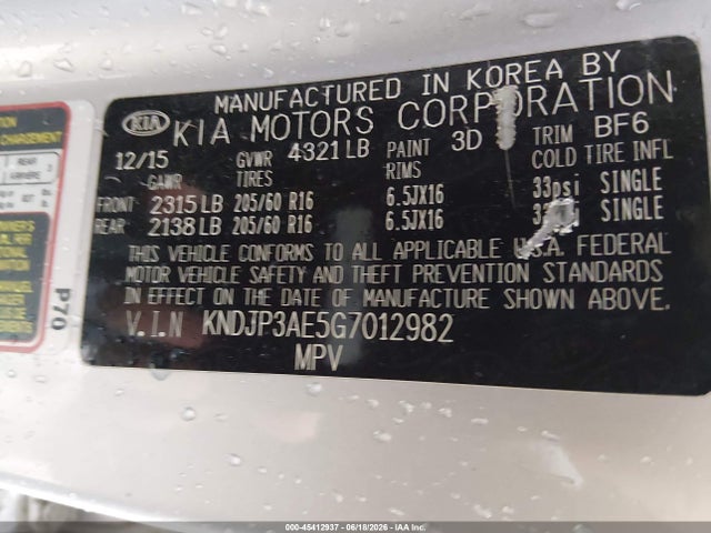 KIA SOUL EV 2016 KNDJP3AE5G7012982 Image 9