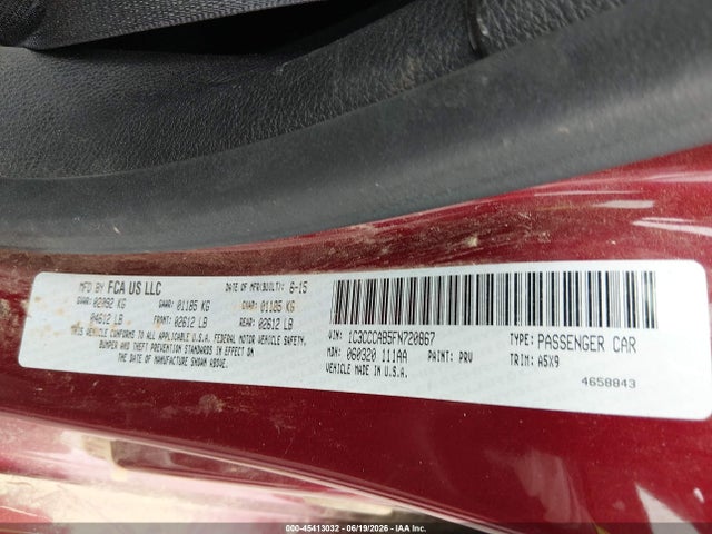 Aukcja sprzedaży 2015 Chrysler 200 Limited, vin: 1C3CCCAB5FN720867, numer aukcji: 45413032