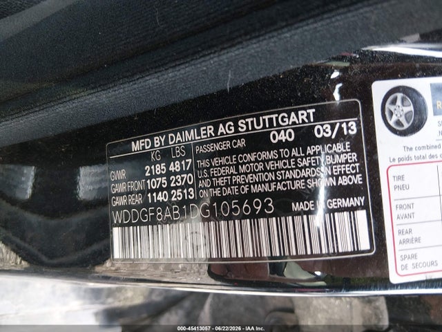 Продаж на аукціоні авто 2013 Mercedes-benz C 300 Sport 4matic, vin: WDDGF8AB1DG105693, номер лоту: 45413057