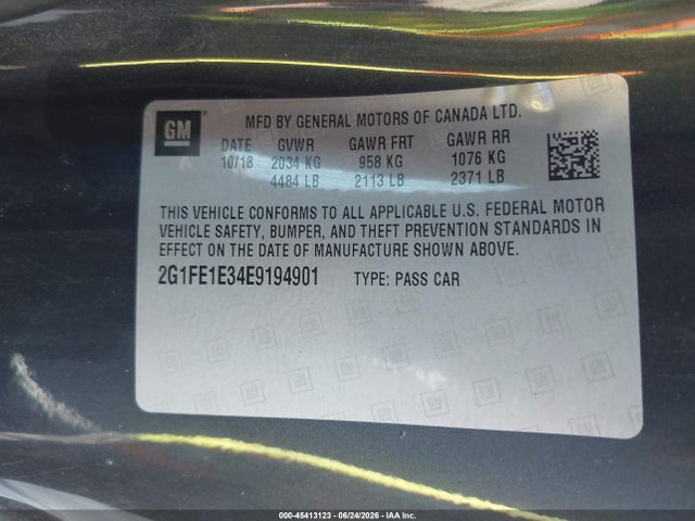 Chevrolet Camaro 1ls 2014 2G1FE1E34E9194901 Image 9