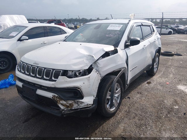 2022 Jeep Compass Latitude Fwd მანქანა იყიდება აუქციონზე, vin: 3C4NJCBB5NT120227, აუქციონის ნომერი: 45413149