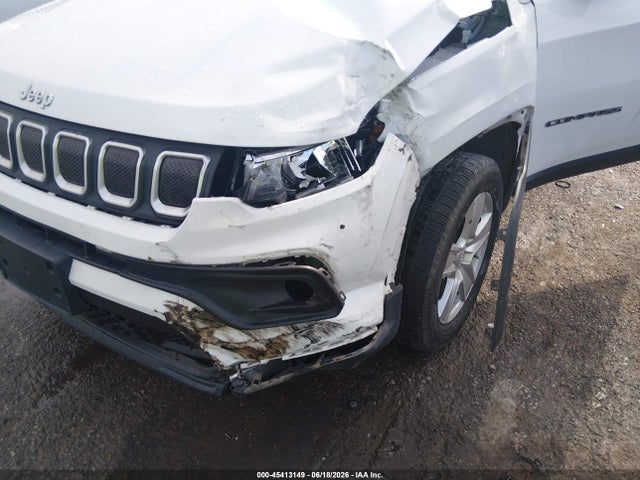 2022 Jeep Compass Latitude Fwd მანქანა იყიდება აუქციონზე, vin: 3C4NJCBB5NT120227, აუქციონის ნომერი: 45413149