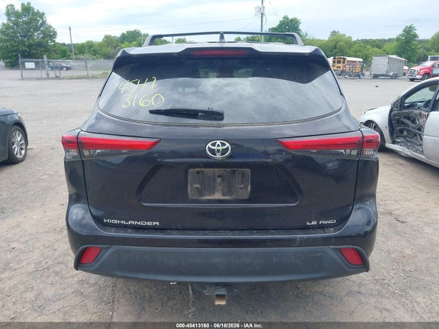 Aukcja sprzedaży 2022 Toyota Highlander Le, vin: 5TDBZRBHXNS166102, numer aukcji: 45413160