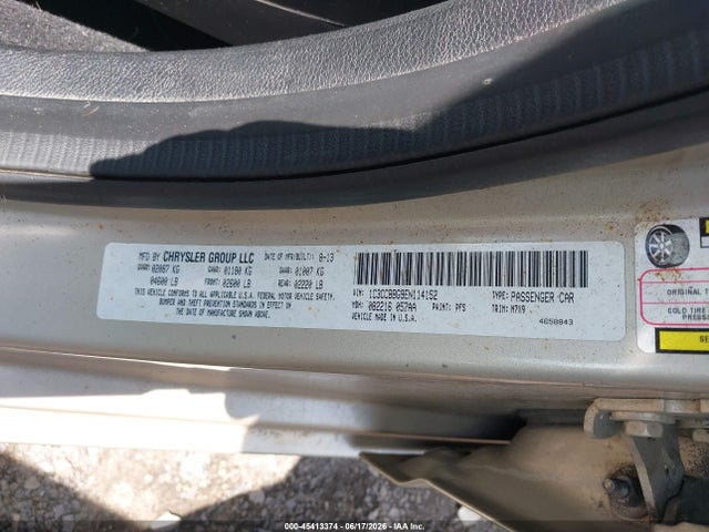 Aukcja sprzedaży 2014 Chrysler 200 Touring, vin: 1C3CCBBG9EN114152, numer aukcji: 45413374