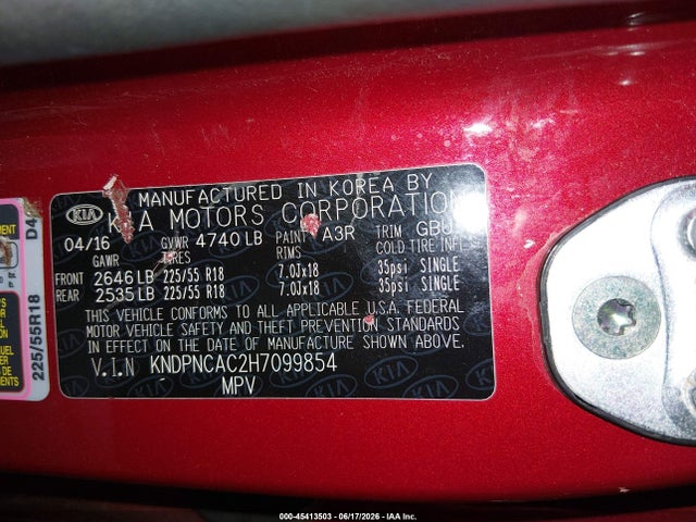 KIA Sportage Ex 2017 KNDPNCAC2H7099854 Image 9