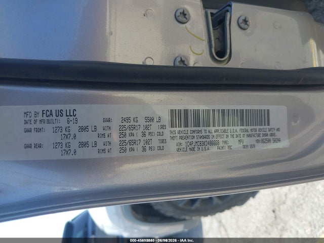 Jeep Cherokee Latitude 4x4 2019 1C4PJMCB3KD486668 Image 9