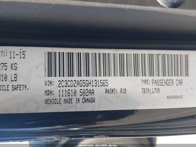 Dodge Challenger Sxt 2016 2C3CDZAG5GH131565 Image 9