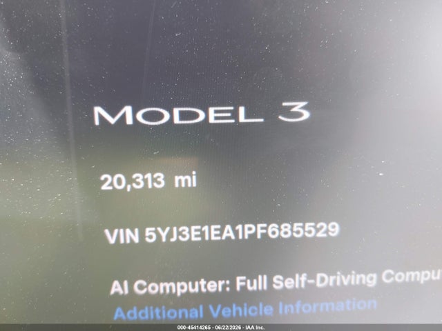 Tesla Model 3 Rear-wheel Drive 2023 5YJ3E1EA1PF685529 Image 16