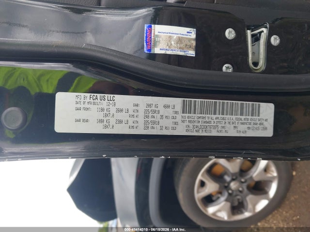 Продажа на аукционе авто 2019 Jeep Compass Limited 4x4, vin: 3C4NJDCB3KT673975, номер лота: 45414310