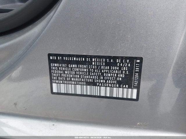 3VWBM7BU6RM073600 Volkswagen Jetta 1.5t Sport