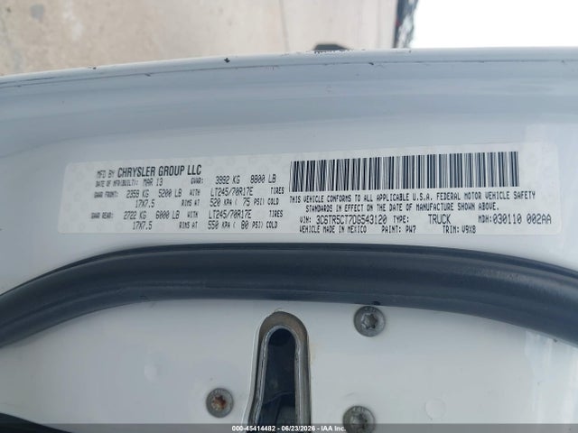 Aukcja sprzedaży 2013 Ram 2500 Tradesman, vin: 3C6TR5CT7DG543120, numer aukcji: 45414482