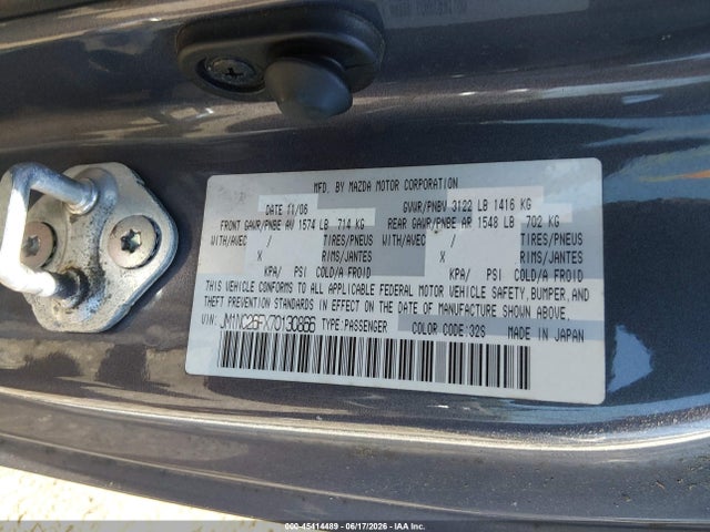 Aukcja sprzedaży 2007 Mazda Mx-5 Grand Touring, vin: JM1NC26FX70130866, numer aukcji: 45414489