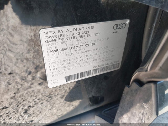 WA1AECF34L1023606 Audi Q3 Premium 45 Tfsi Quattro Tiptronic