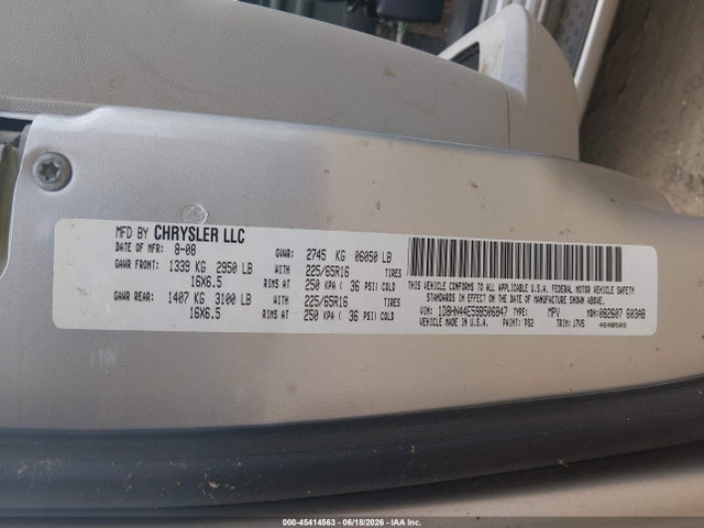 Продаж на аукціоні авто 2009 Dodge Grand Caravan Se, vin: 1D8HN44E59B506847, номер лоту: 45414563