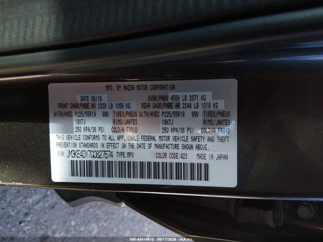 JM3KE4DY7G0827674 Mazda Cx-5 Grand Touring