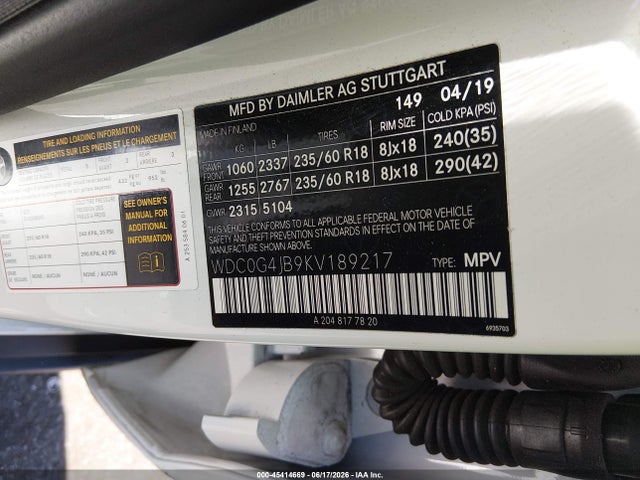 WDC0G4JB9KV189217 Mercedes-Benz GLC 300