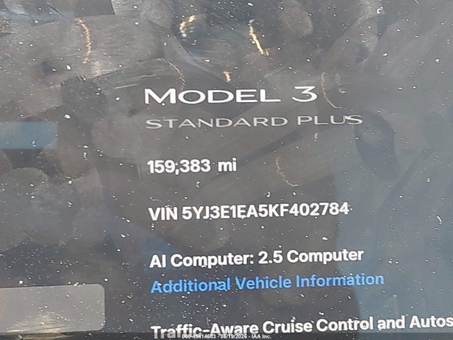 Tesla Model 3 Long Range/mid Range/standard Range/standard Range Plus 2019 5YJ3E1EA5KF402784 Image 16