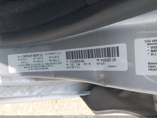 Auction sale of the 2015 Chrysler 200 S, vin: 1C3CCCBG8FN614035, lot number: 45414767