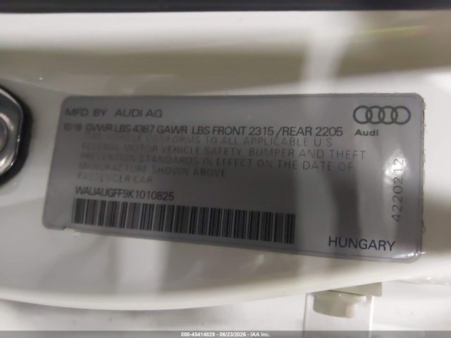 Audi A3 2019 WAUAUGFF9K1010825 Image 9