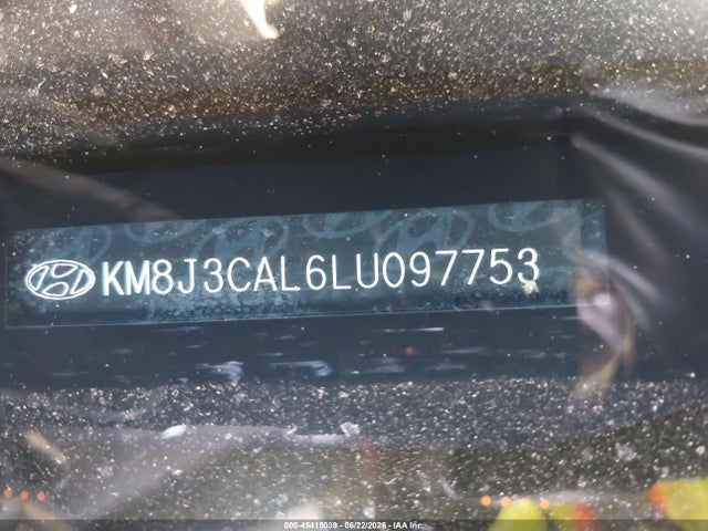 Aukcja sprzedaży 2020 Hyundai Tucson Ultimate, vin: KM8J3CAL6LU097753, numer aukcji: 45415039