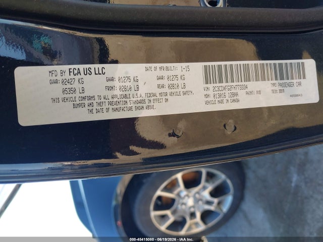 Aukcja sprzedaży 2015 Dodge Charger Se, vin: 2C3CDXFG2FH773334, numer aukcji: 45415080