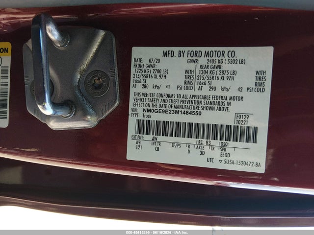 Ford Transit Connect Xl Passenger 2021 NM0GE9E23M1484550 Image 9