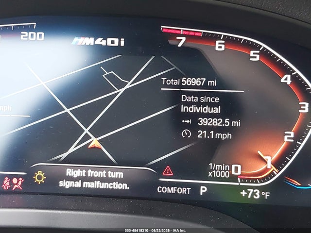 2020 Bmw X3 M40i მანქანა იყიდება აუქციონზე, vin: 5UXTY9C0XLLE60096, აუქციონის ნომერი: 45415310