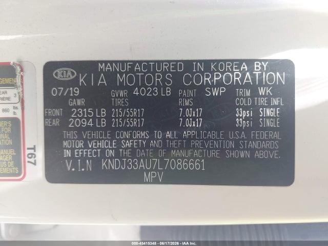 KIA SOUL EX 2020 KNDJ33AU7L7086661 Image 9