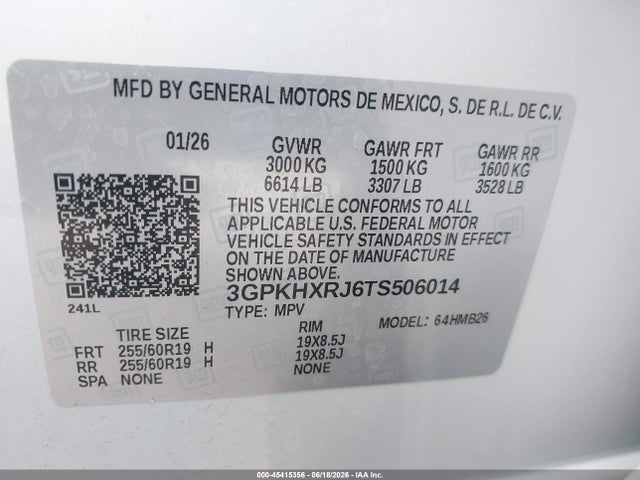 Honda Prologue Touring 2026 3GPKHXRJ6TS506014 Image 9